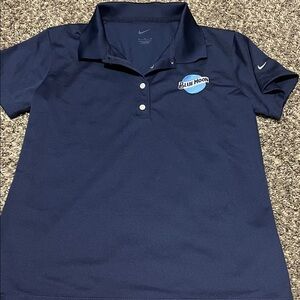 Nike Dark Blue Polo Shirt with Blue Moon Logo